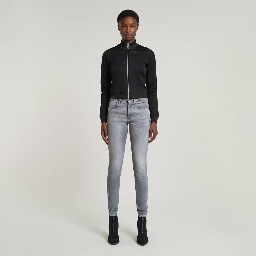 G-Star RAW Lhana Skinny high waist skinny jeans met biologisch katoen un faded glacier grey - Foto 4