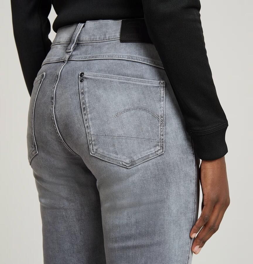 G-Star RAW Lhana Skinny high waist skinny jeans met biologisch katoen un faded glacier grey - Foto 5
