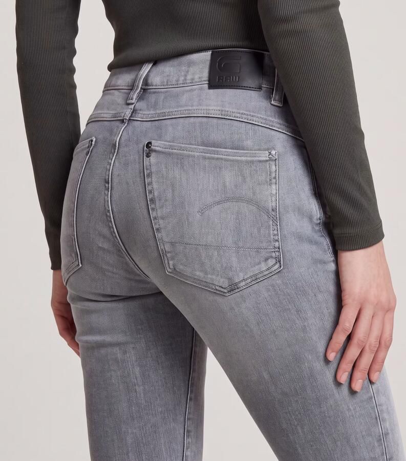 G-Star RAW Lhana Skinny high waist skinny jeans met biologisch katoen un faded glacier grey - Foto 11