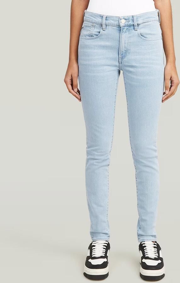 G-Star RAW Lhana Skinny Jeans Lichtblauw Dames - Foto 7