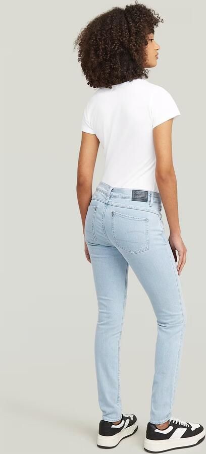 G-Star RAW Lhana Skinny Jeans Lichtblauw Dames - Foto 5