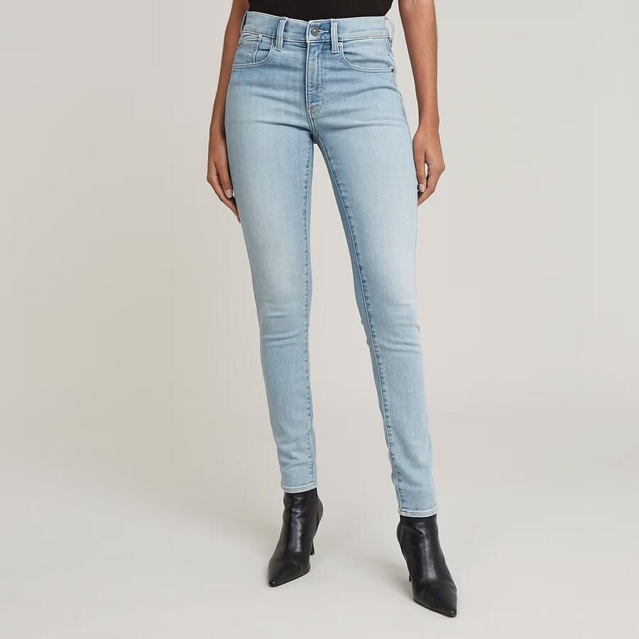 G-Star RAW Lhana Skinny Jeans Lichtblauw Dames - Foto 7
