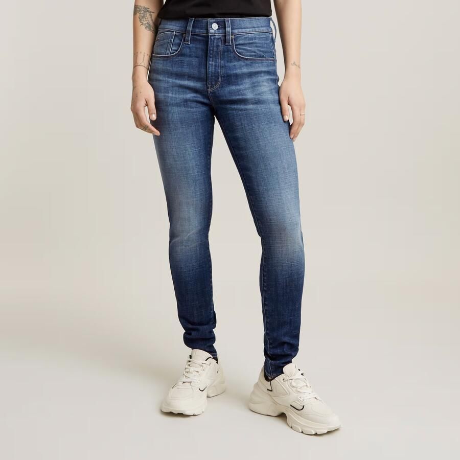 G-Star RAW Lhana Skinny Jeans Midden blauw Dames - Foto 7