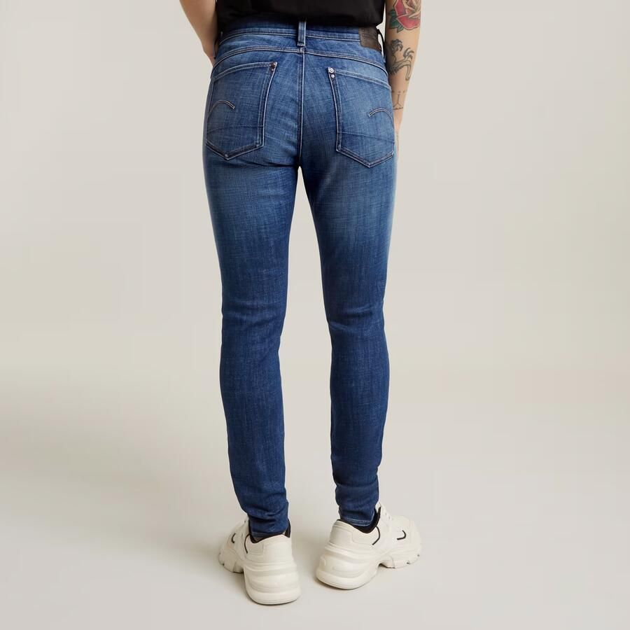 G-Star RAW Lhana Skinny Jeans Midden blauw Dames