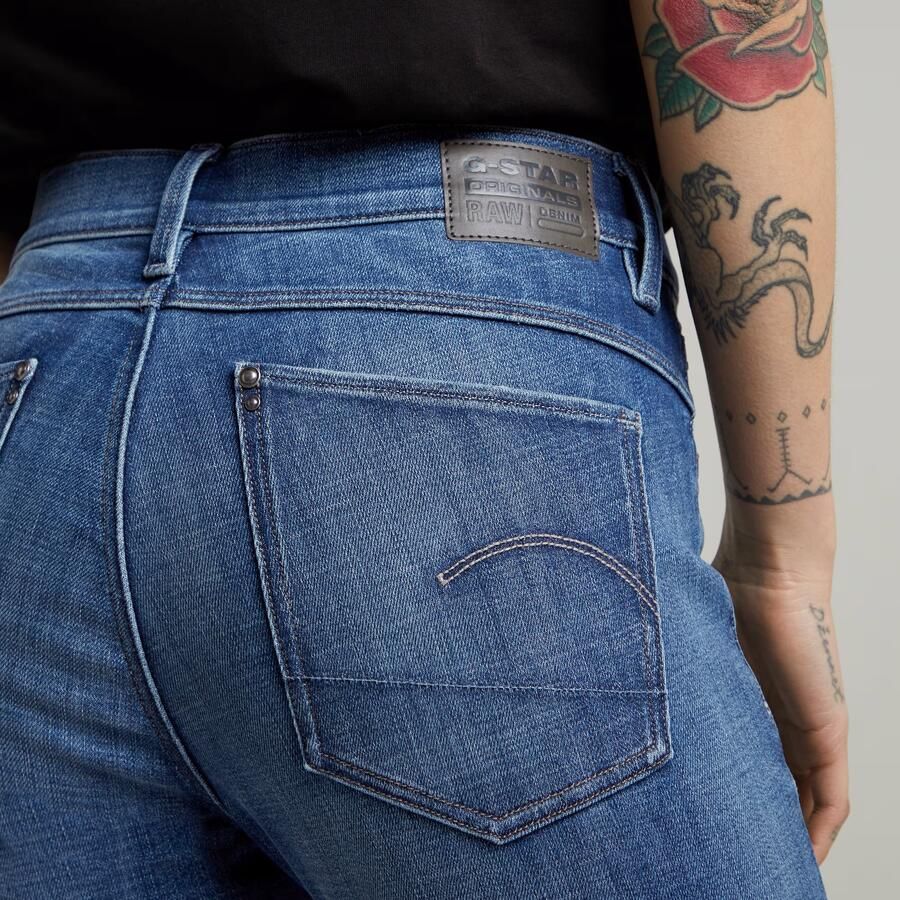 G-Star RAW Lhana Skinny Jeans Midden blauw Dames - Foto 4