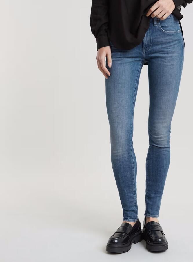 G-Star RAW Lhana Skinny Jeans Midden blauw Dames - Foto 7