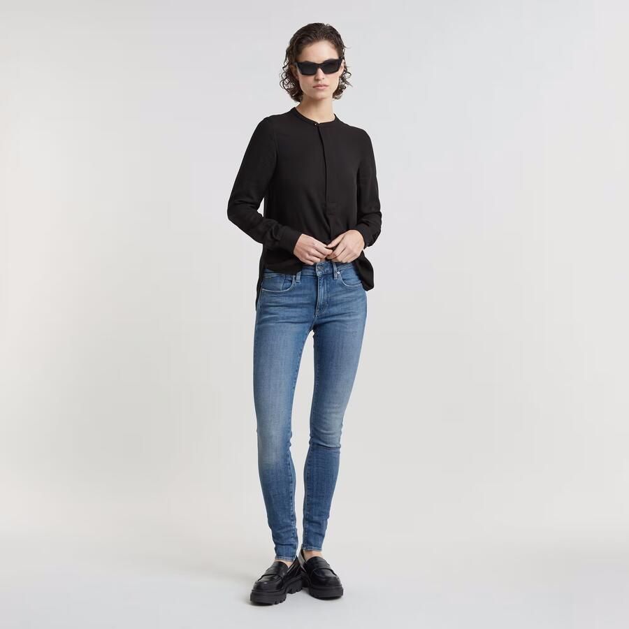 G-Star RAW Lhana Skinny Jeans Midden blauw Dames
