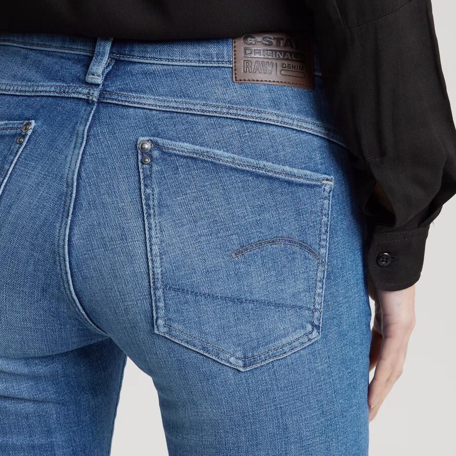G-Star RAW Lhana Skinny Jeans Midden blauw Dames - Foto 3