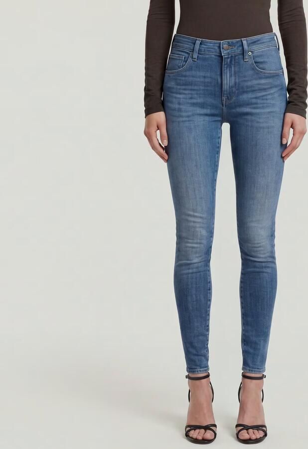 G-Star RAW Lhana Skinny Jeans Midden blauw Dames - Foto 6