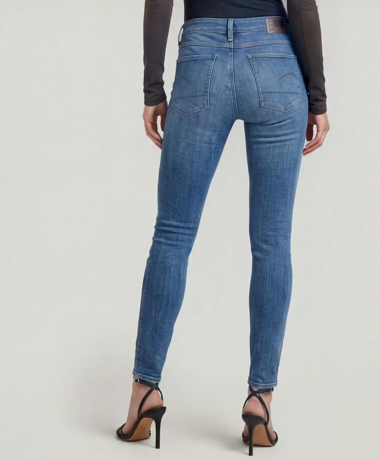 G-Star RAW Lhana Skinny Jeans Midden blauw Dames - Foto 5