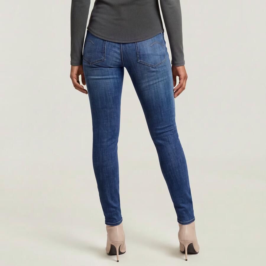 G-Star RAW Lhana Skinny Jeans Midden blauw Dames - Foto 3