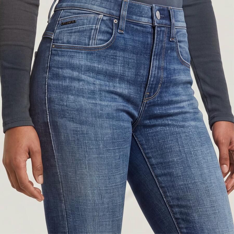 G-Star RAW Lhana Skinny Jeans Midden blauw Dames - Foto 4