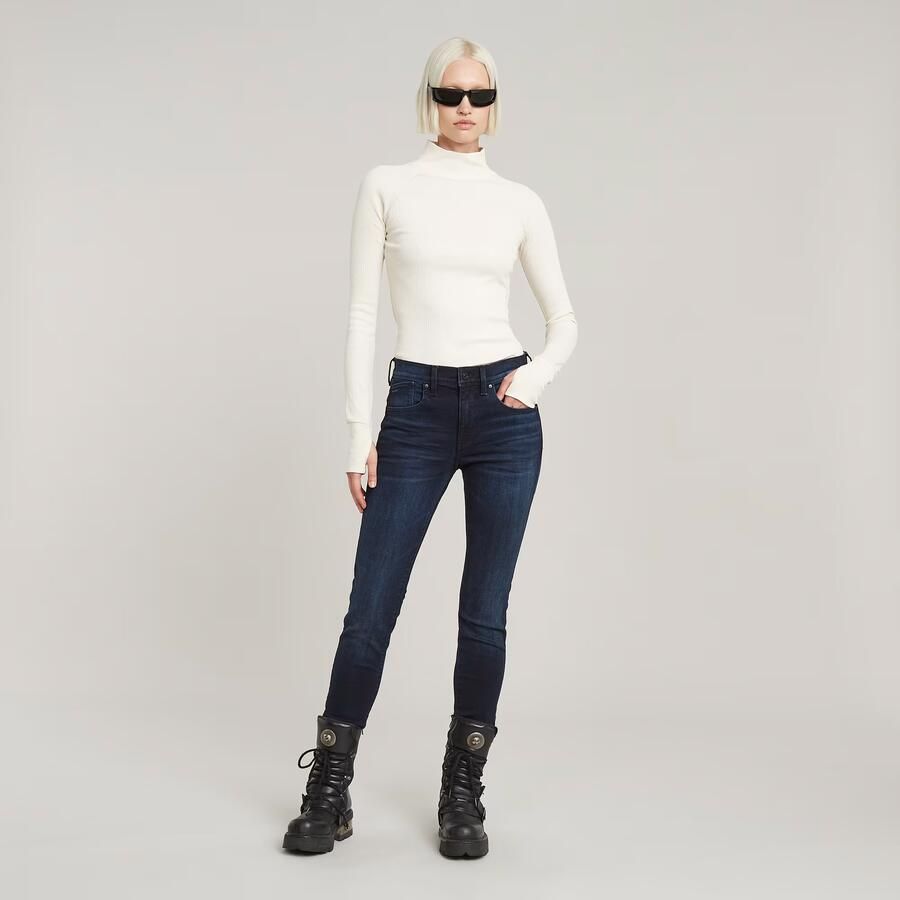 G-Star RAW Lhana Super Skinny Jeans Donkerblauw Dames - Foto 2