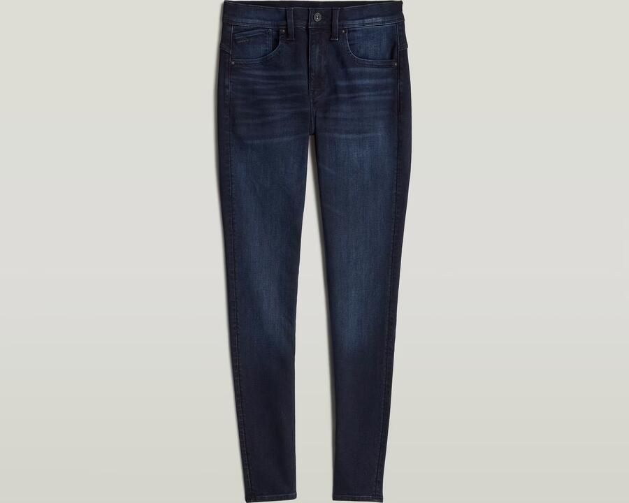 G-Star RAW Lhana Super Skinny Jeans Donkerblauw Dames - Foto 6