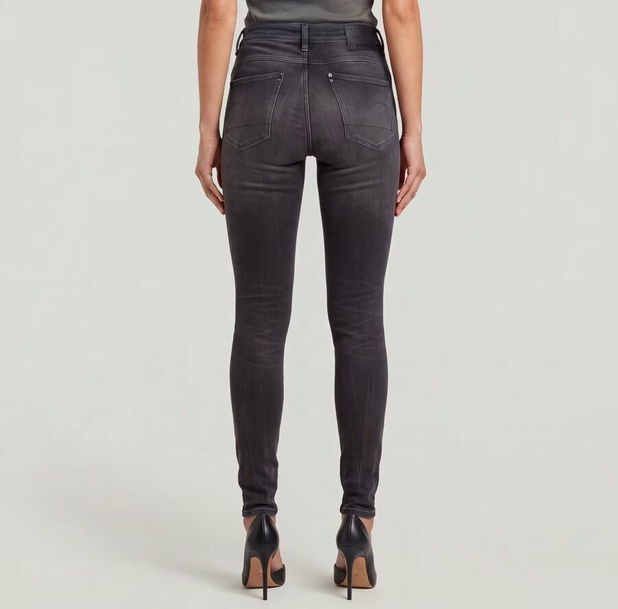 G-Star RAW Lhana Super Skinny Jeans Grijs Dames - Foto 4