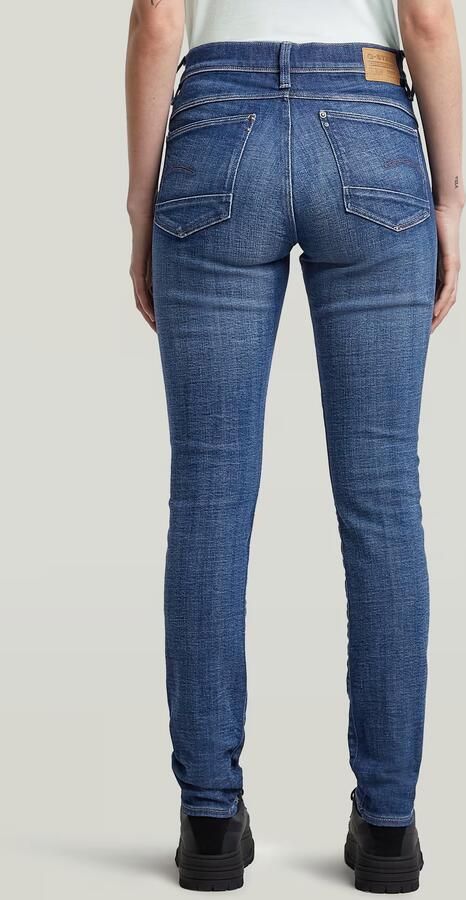 G-Star RAW Lhana Super Skinny Jeans Midden blauw Dames - Foto 4