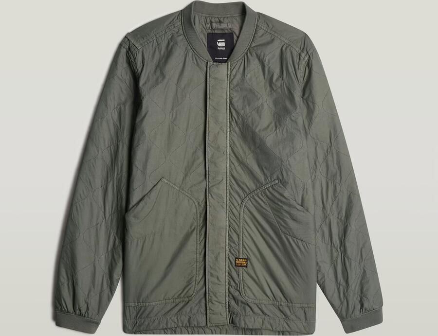 G-Star RAW Licht Gewattteerd Jack Quilted Grijs Heren - Foto 7