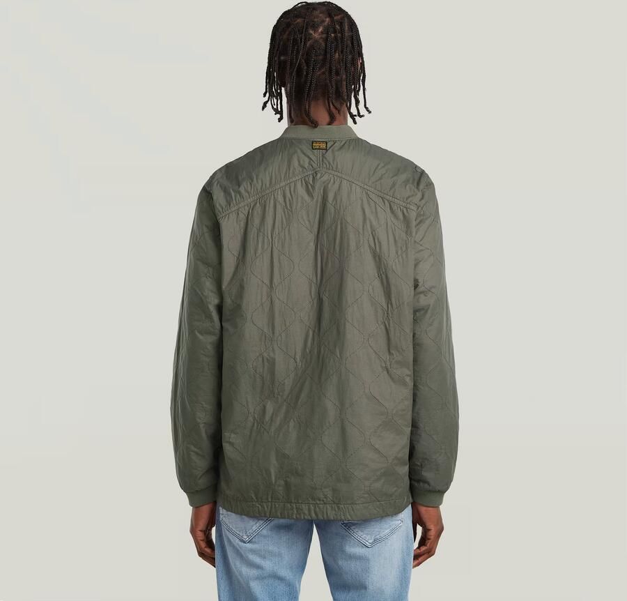 G-Star RAW Licht Gewattteerd Jack Quilted Grijs Heren - Foto 3