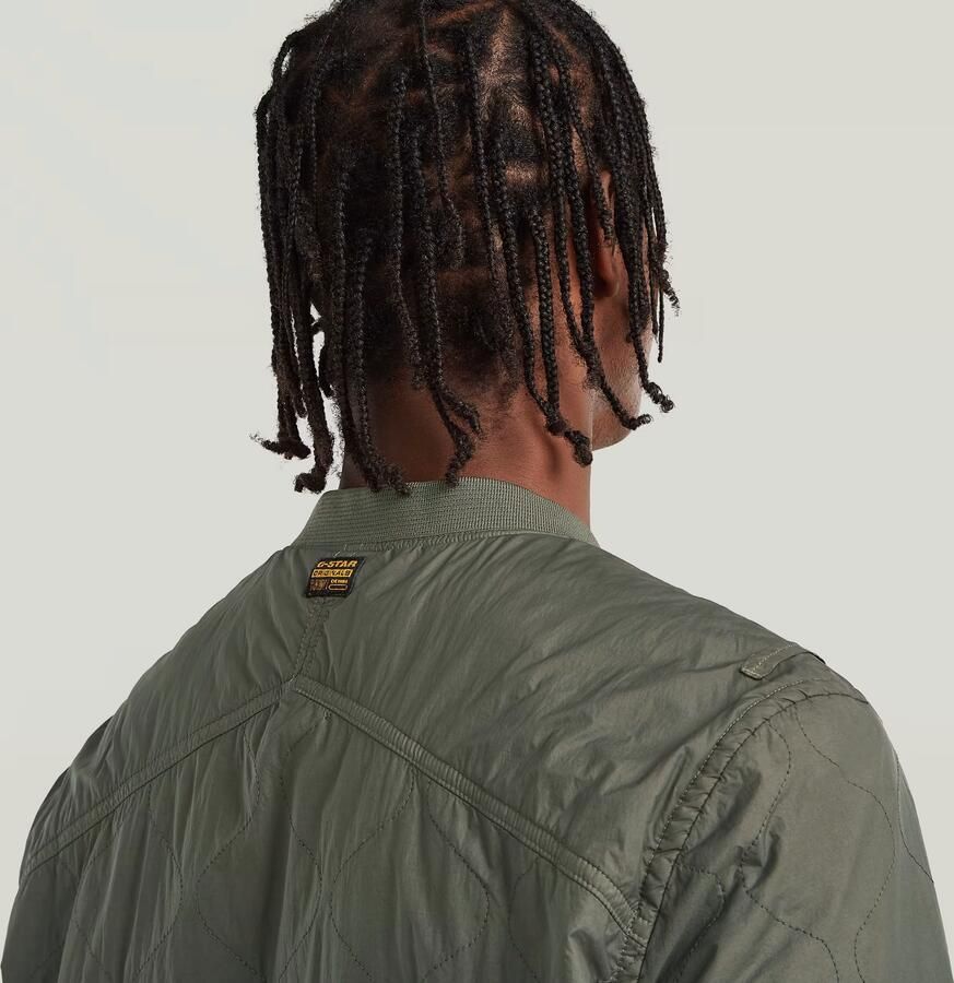 G-Star RAW Licht Gewattteerd Jack Quilted Grijs Heren - Foto 2