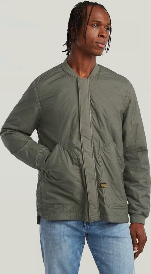 G-Star RAW Licht Gewattteerd Jack Quilted Grijs Heren - Foto 4