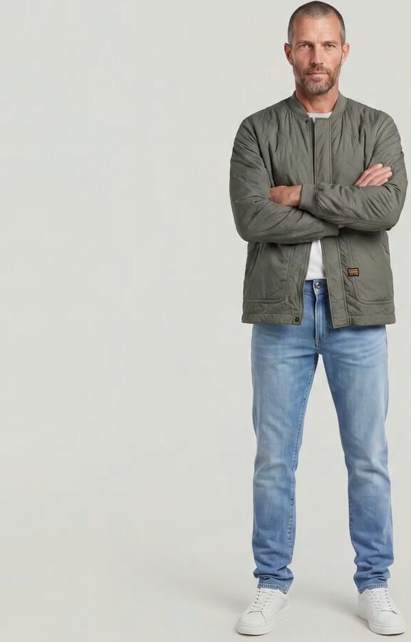 G-Star RAW Licht Gewattteerd Jack Quilted Grijs Heren - Foto 4