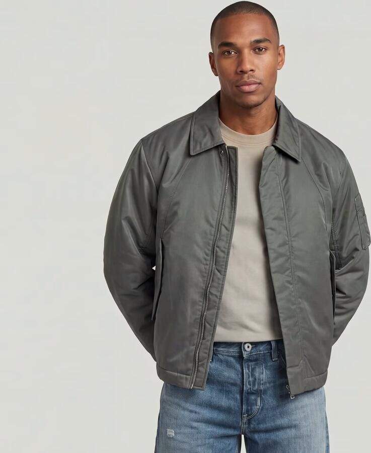 G-Star RAW Lichtgewicht Gewatteerd Bomberjack Grijs Heren - Foto 4