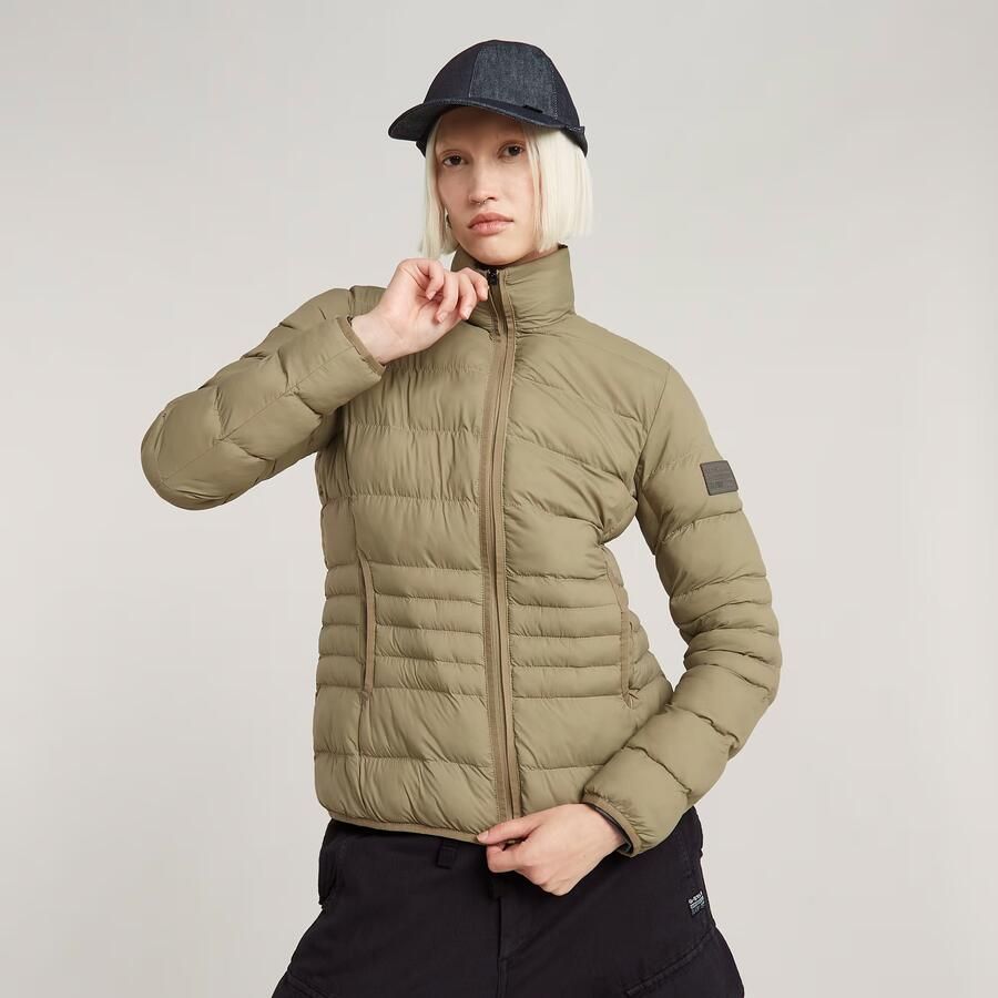 G-Star RAW Lichtgewicht Gewatteerd Jack Groen Dames - Foto 4