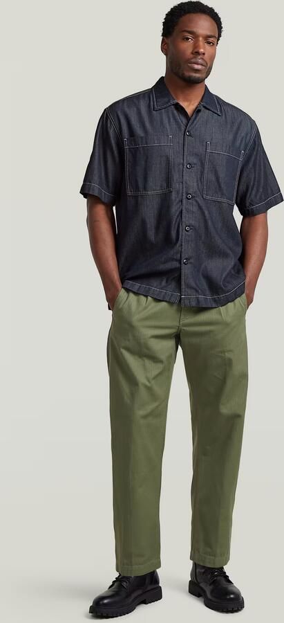 G-Star Raw regular fit vrijetijdsoverhemd van lyocellmix model 'Bowling' - Foto 8