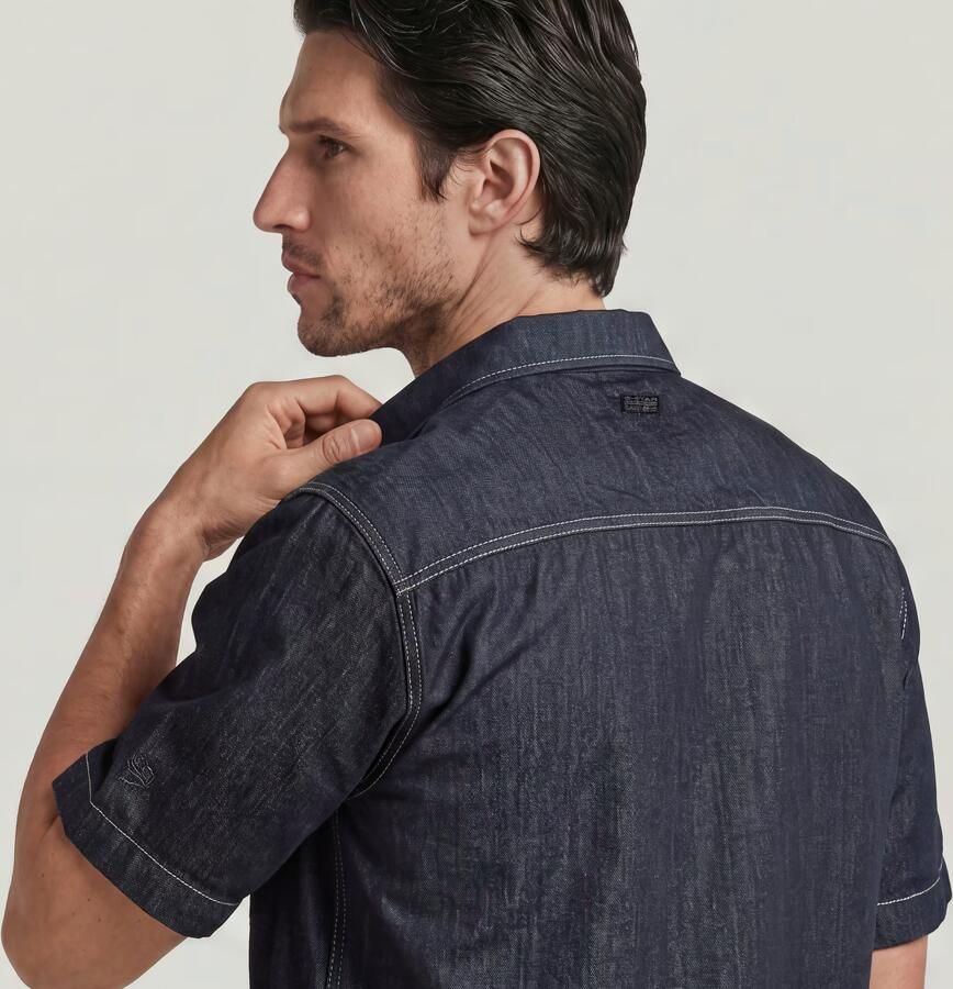G-Star Raw regular fit vrijetijdsoverhemd van lyocellmix model 'Bowling' - Foto 3