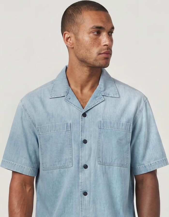 G-Star RAW Lightweight 2-Pock Regular Overhemd Lichtblauw Heren - Foto 4