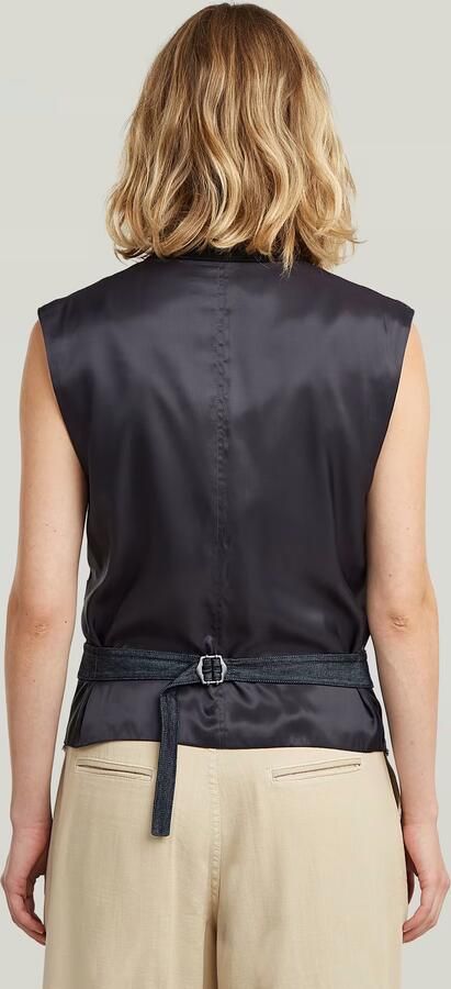 G-Star RAW Lightweight Blazer Gilet Donkerblauw Dames - Foto 5
