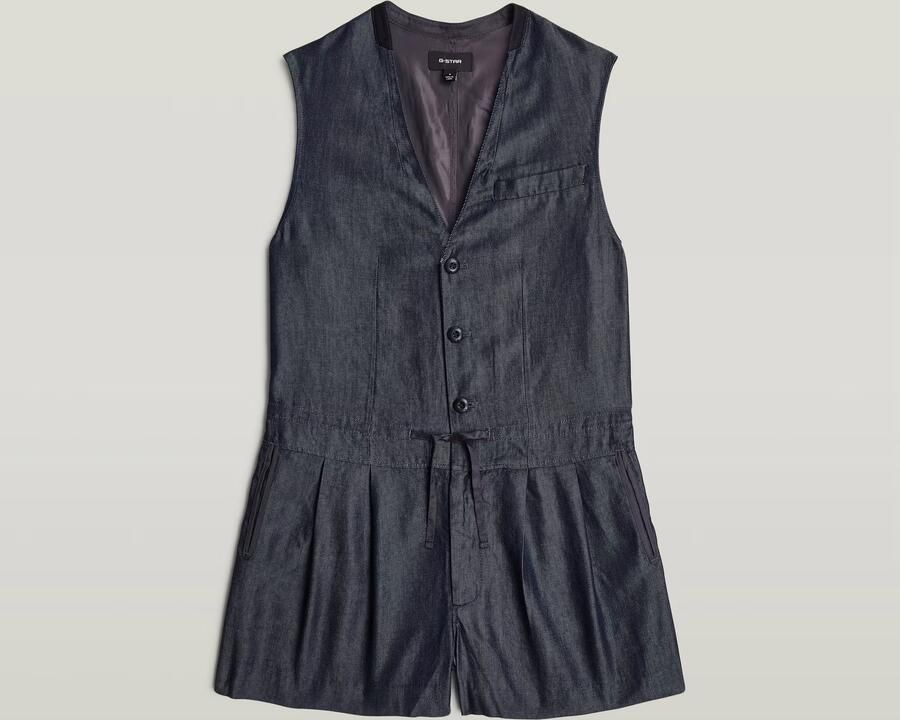 G-Star RAW Lightweight Blazer Playsuit Donkerblauw Dames - Foto 3