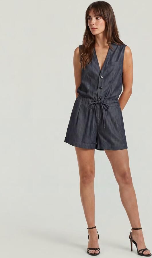 G-Star RAW Lightweight Blazer Playsuit Donkerblauw Dames - Foto 5