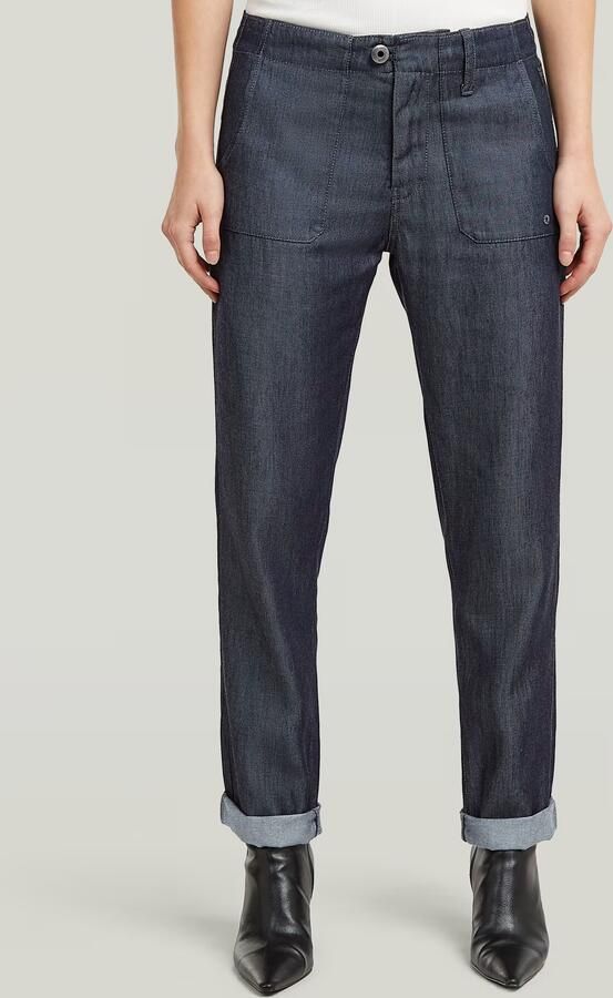 G-Star RAW Lightweight Fatigue Boyfriend Broek Donkerblauw Dames