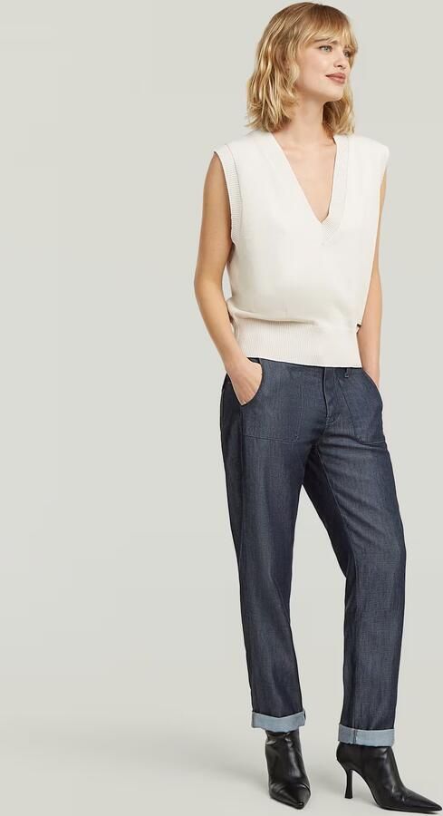 G-Star RAW Lightweight Fatigue Boyfriend Broek Donkerblauw Dames - Foto 6