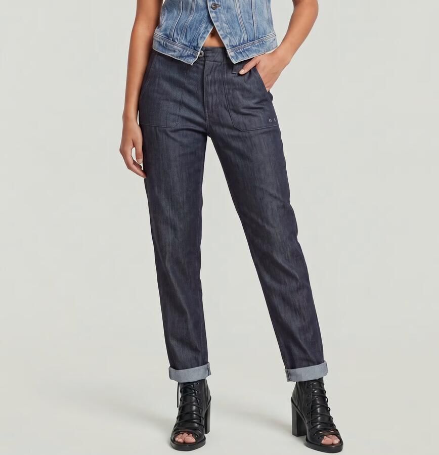 G-Star RAW Lightweight Fatigue Boyfriend Broek Donkerblauw Dames - Foto 4