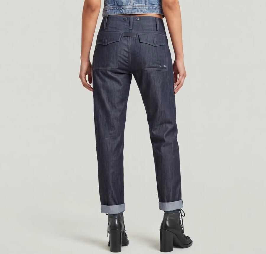 G-Star RAW Lightweight Fatigue Boyfriend Broek Donkerblauw Dames - Foto 5