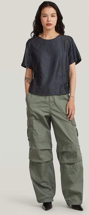G-Star RAW Lightweight Geweven T-shirt Donkerblauw Dames - Foto 7