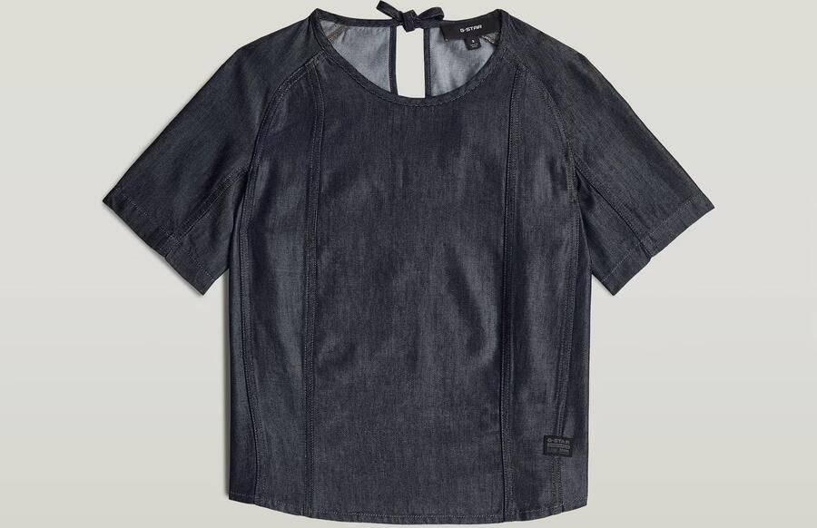 G-Star RAW Lightweight Geweven T-shirt Donkerblauw Dames - Foto 4