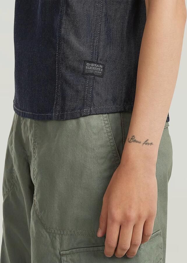 G-Star RAW Lightweight Geweven T-shirt Donkerblauw Dames - Foto 3