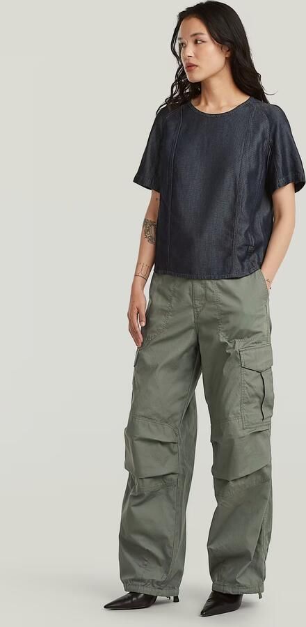 G-Star RAW Lightweight Geweven T-shirt Donkerblauw Dames - Foto 6
