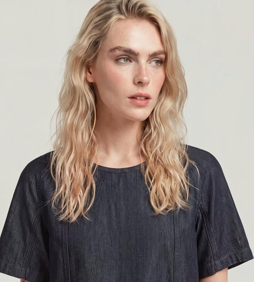 G-Star RAW Lightweight Geweven T-shirt Donkerblauw Dames - Foto 4