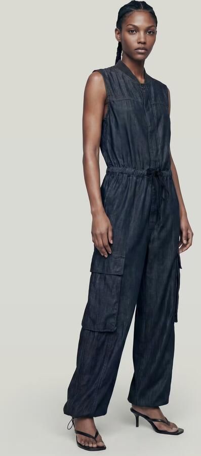 G-Star RAW Lightweight Parachute Jumpsuit Donkerblauw Dames - Foto 5
