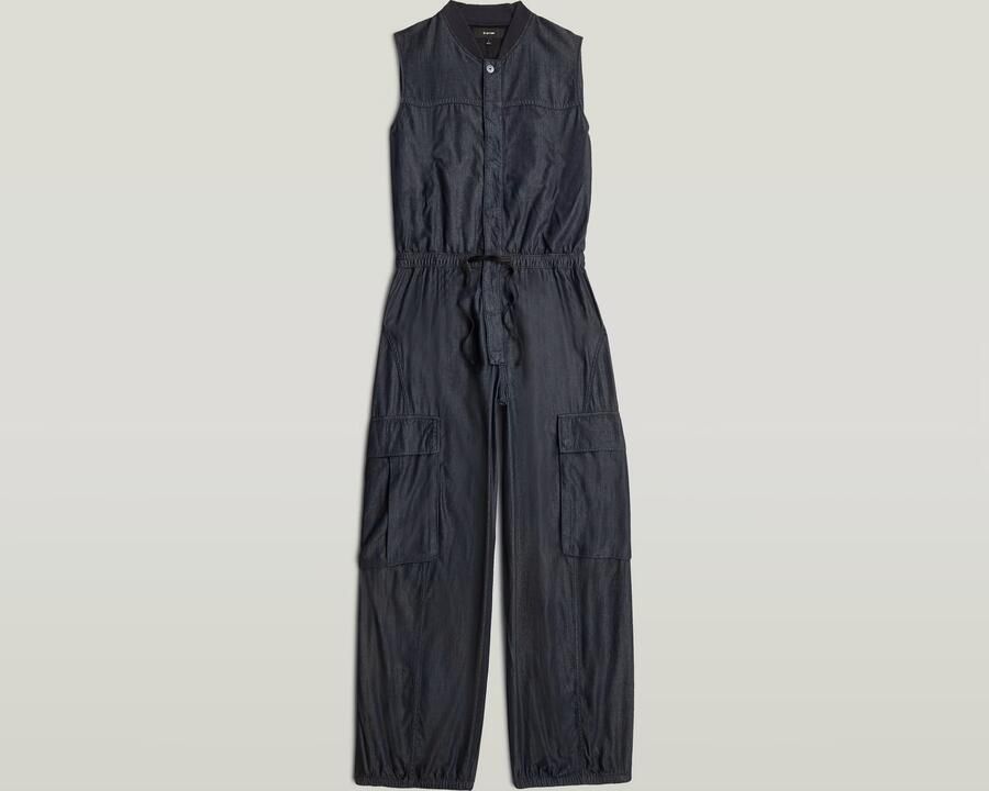 G-Star RAW Lightweight Parachute Jumpsuit Donkerblauw Dames - Foto 4