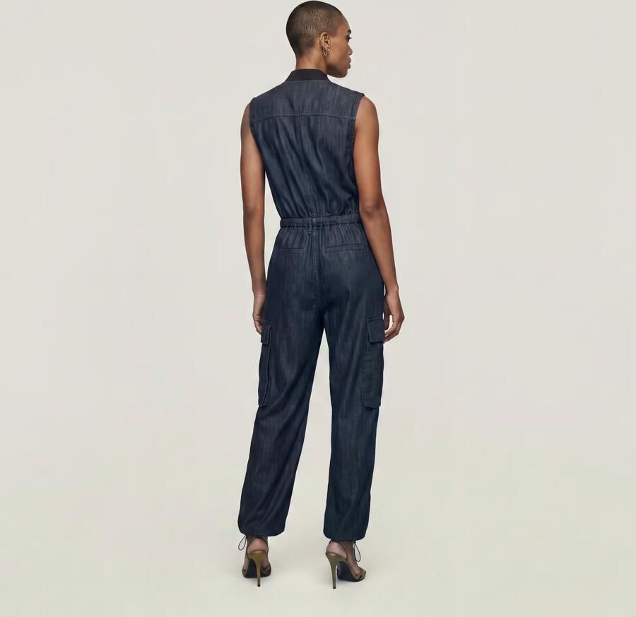 G-Star RAW Lightweight Parachute Jumpsuit Donkerblauw Dames - Foto 5