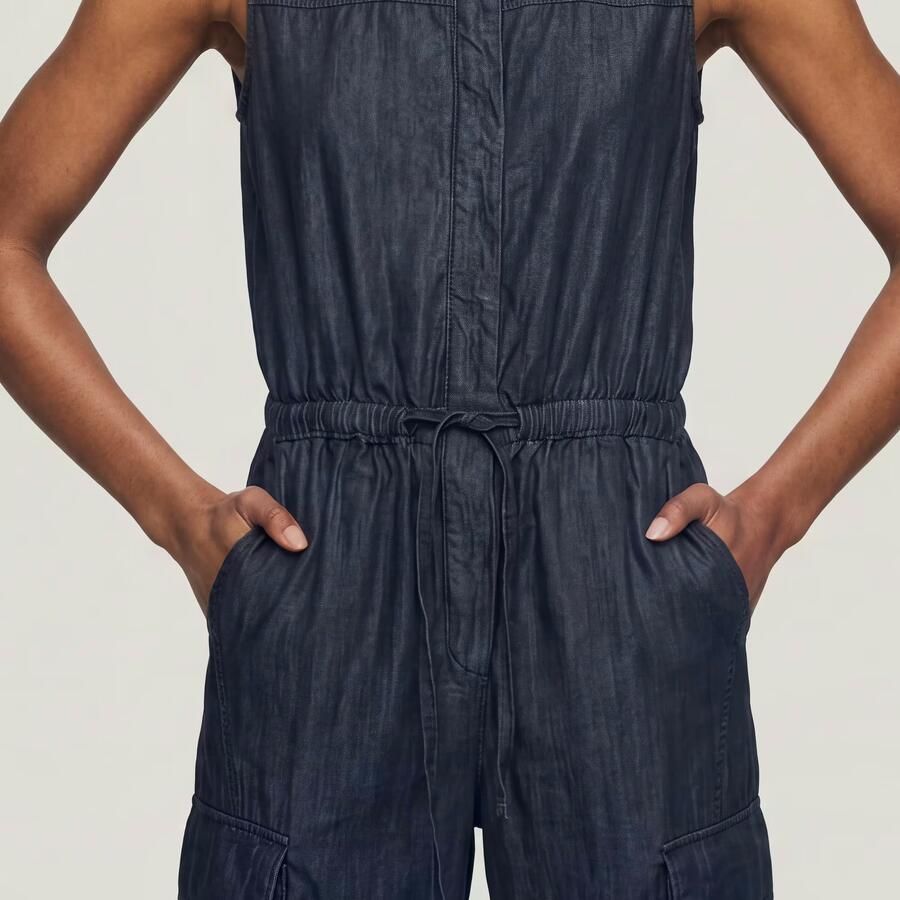 G-Star RAW Lightweight Parachute Jumpsuit Donkerblauw Dames - Foto 4