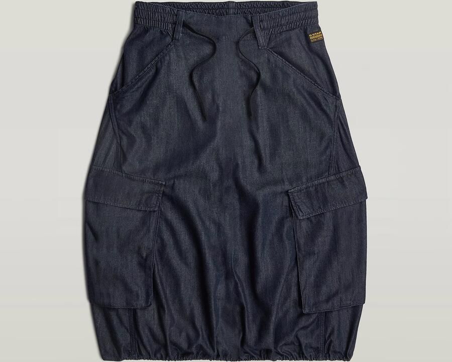 G-Star RAW Lightweight Parachute Midi Rok Donkerblauw Dames - Foto 4