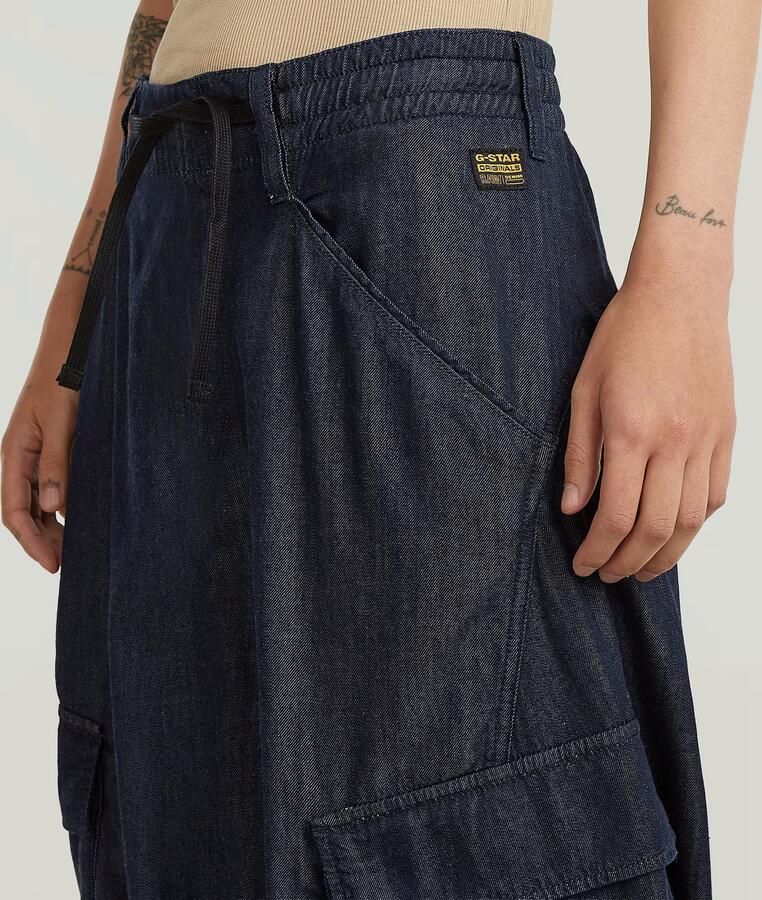 G-Star RAW Lightweight Parachute Midi Rok Donkerblauw Dames - Foto 3
