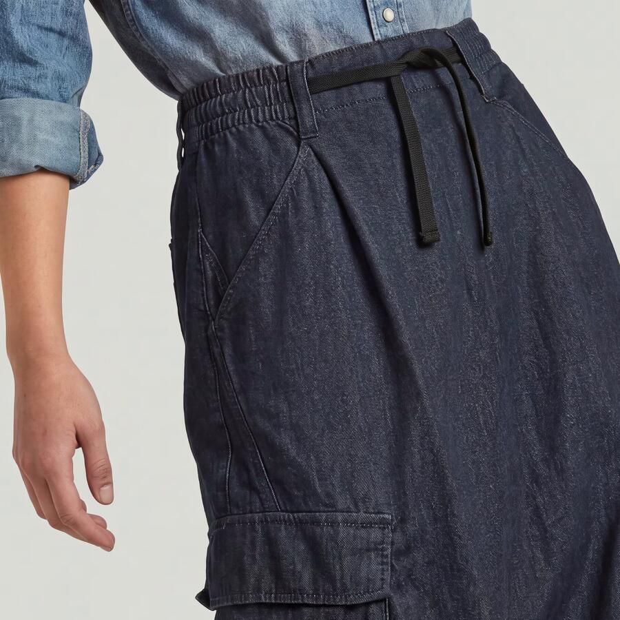 G-Star RAW Lightweight Parachute Midi Rok Donkerblauw Dames - Foto 2