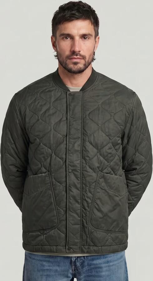 G-Star RAW Lightweight Quilted Jack Bruin Heren - Foto 6